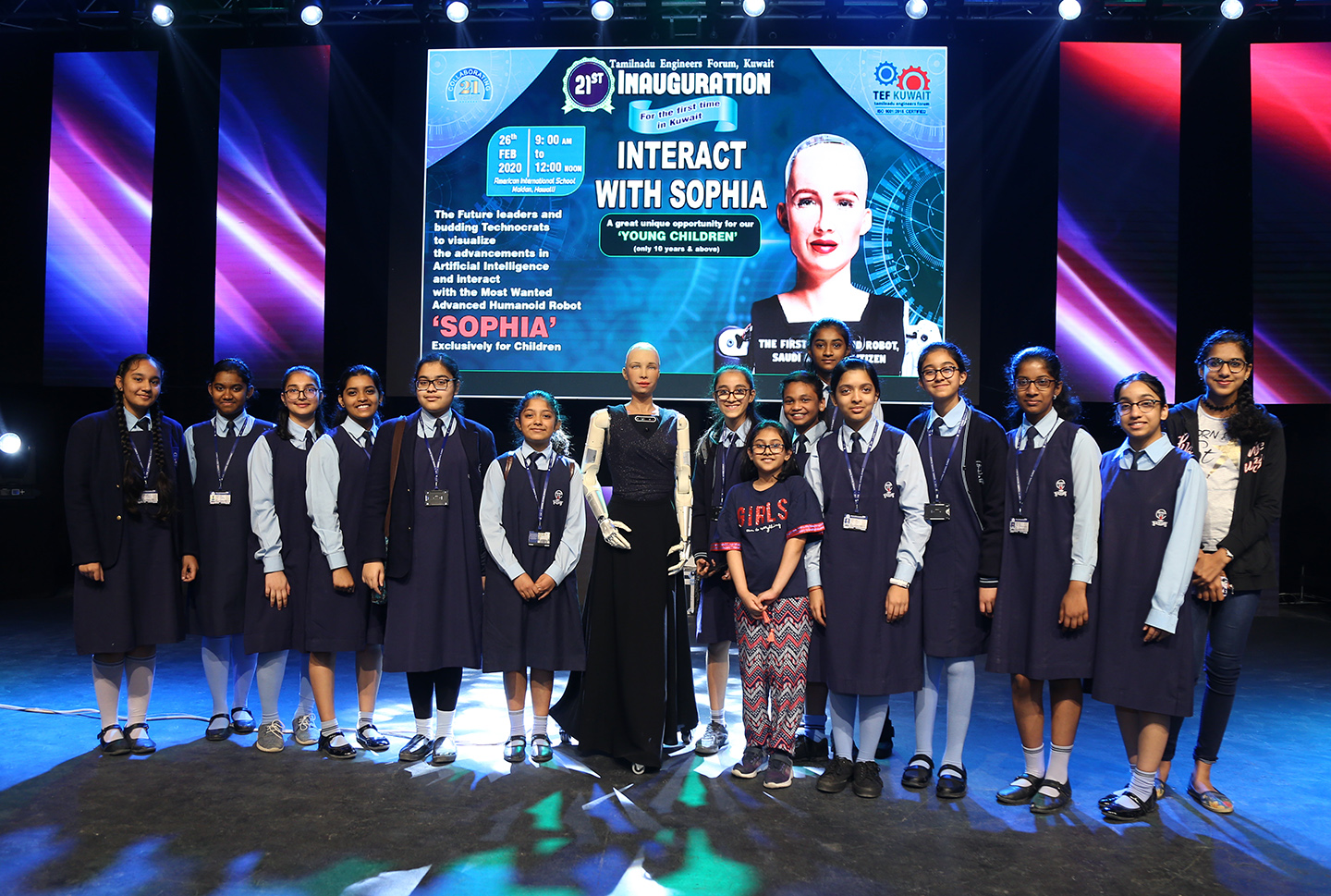 ‘Interact with SOPHIA’, an Artificial Intelligence Workshop for children of all Indian Schools